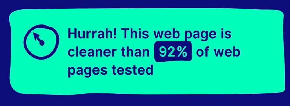 Score Websitecarbon Ddb après refonte : 92% plus propres que les pages testées