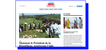 Site headless éco-conçu Défis Humanitaires par Internet 2000