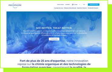 Site headless éco-conçu Provepharm par Internet 2000