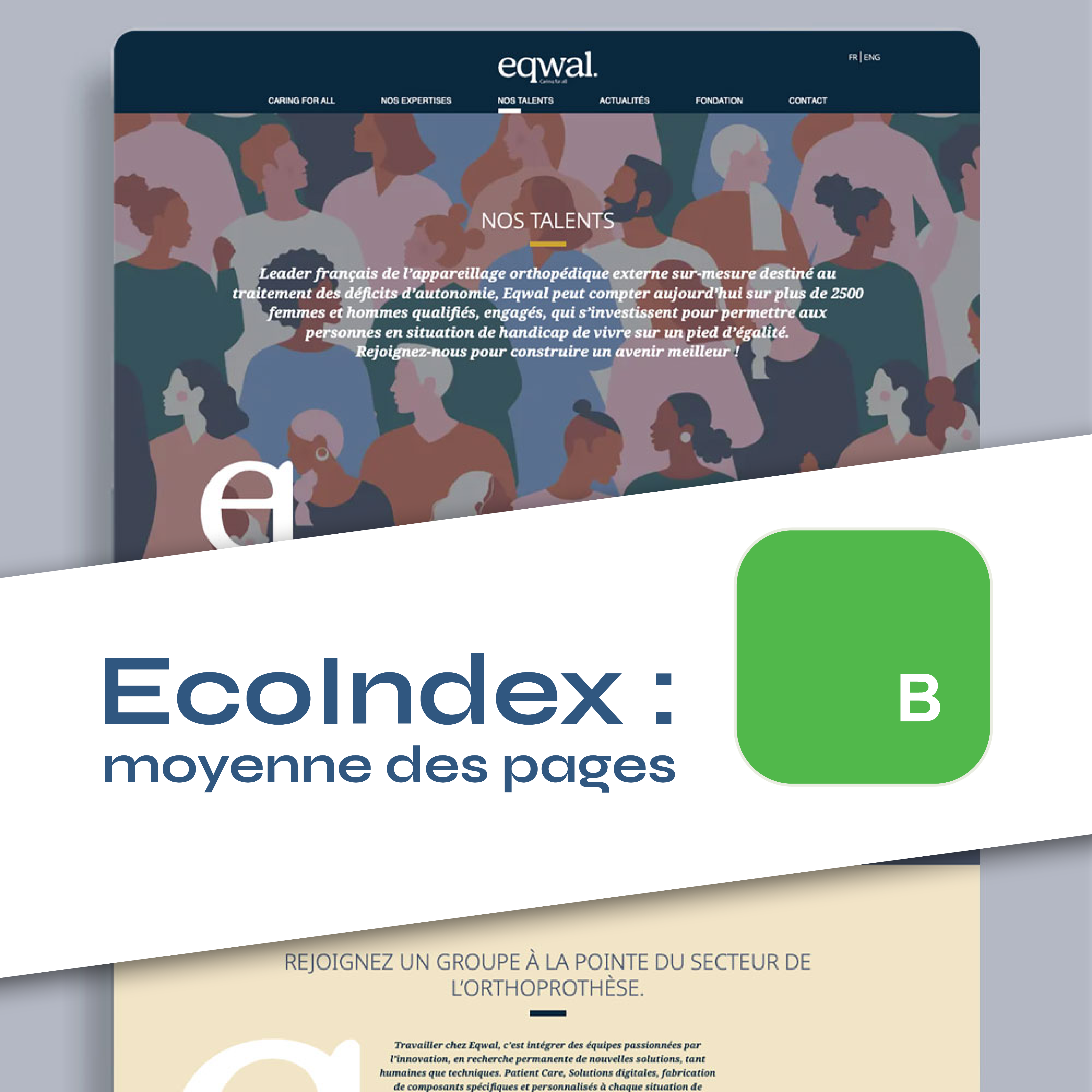 Eqwal Group, site éco-conçu